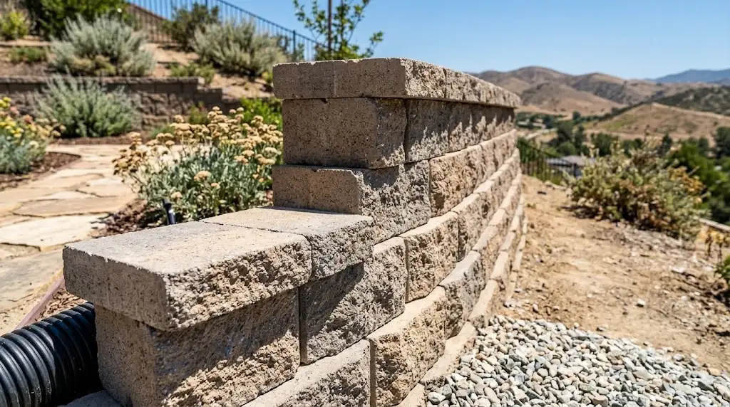 retaining wall installation in santa clarita, ca